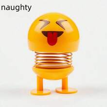 2PCS Random Bobblehead Figurines, Multiple Happy Expressions Randomly Shipped, Plastic Material Durable And Not Easily Broken, Place On Car Dashboard, Bobbing Motion Healing, Compact And Does Not Block View, Creative Car Interior Decoration Small Item - 2PCS Random Expression Bobblehead Figures - View 10