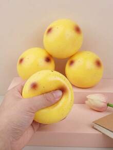 POKOJA LAND 1pc Slow-Rising Slow-Motion Potato Squeeze Toy Suitable For Stress & Anxiety, TPR Sensory Fidget Toy With Slow Bouncing Back Action, Multicolor Desk Decor For Boys Girls, Office Gifts - Multicolor - View 1