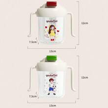 3合1吸管學習杯，適用6、12、18個月嬰兒，附吸管寶寶水杯，飲水訓練杯，280ml - 彩色 - 查看 5