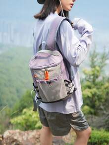 Unisex Compact Outdoor Hiking Rucksack, Small Backpack With Mesh Pockets Lightweight Daypack For Trekking Camping Weekend Travel - Multicolor - View 8