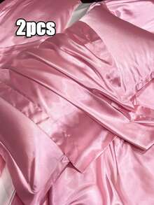 Luxury Mulberry Silk Pillowcase, 25mm Satin Fabric, Solid Color, Envelope Closure, Hand Wash Only, 120-140g/M² - Soft And Smooth Texture, Suitable For Hair And Skin, Bedding Travel Anti-Dirt - Multicolor - View 24