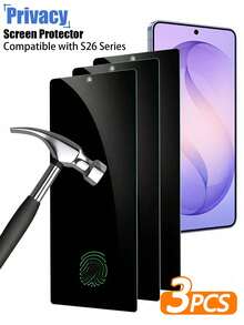 Gorilla Hero 3片裝防窺螢幕保護貼，支援指紋解鎖，相容 S26 Ultra/S26 Plus/S26 系列，超薄厚度不影響手機操作手感，高硬度表面有效防止刮傷，適用於辦公、通勤及其他日常使用場景，相容 S26 Ultra/S26 Plus/S26/S25/S24/S23/S22/S21/S20/S24FE/S23FE/S21FE/S20FE/Z Fold 8 Ultra/Fold 8/Fold 7/Fold 6/Fold 5/Fold 4 及其他機型 - 黑色 - 查看 8