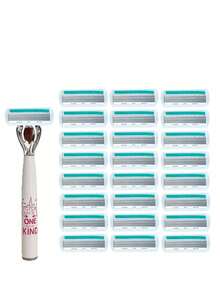 24pcs Women's Razor Blades, Eyebrow Shaver, Facial Razor, Multi-Blade Replacement Blades, Portable Smooth Shaving, Home & Travel Personal Care, Bikini Grooming, Leg Shaving, Facial Hair Removal - Upgraded Version - View 13