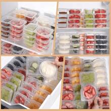Portable Dual-Compartment Sauce Container, Reusable Plastic Dip Tray With Lid, Multi-Function Dip Cup, Dual-Compartment Snack Box With Sauce, Suitable For Back To School, Travel Snacks And Sauces, Beach Snacks, Parties - Multicolor - View 4