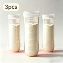 3pcs Portable Baby Formula Storage Containers, Baby Outdoor Travel Snack Food Portion Boxes - Multicolor - View 1