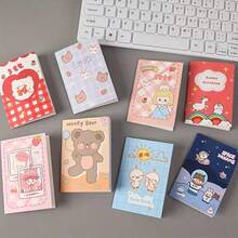 10/20/40pcs (Random Style) Cute Mini Pocket Notebooks, Portable Mixed Color Journals With Cute Animal And Character Patterns, Suitable For School Supplies, Prizes And Gifts, Essential Stationery For Back To School - Random Style - View 9