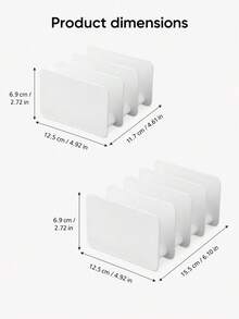 Rak Organizer Meja Multi-Slot Warna Putih, Tempat Penyimpanan Palet Kosmetik untuk Kompak Makeup, Memo Pad, Perencana, Buku, Kartu, File, Ponsel, Tablet & Perlengkapan Meja, Meja Kantor, Kamar Tidur, Ruang Tamu, Ruang Kecantikan, Hadiah Ulang Tahun, Liburan & Pesta Rumah Baru - MultiWarna - View 4
