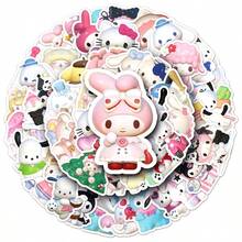 50pcs 3D Sanrio Cartoon Stickers, Suitable For Decorating Phone, Tablet, Laptop, Camera, Desk, Diary, Planner (Random Color And Style) - Multicolor - View 6
