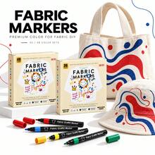 1pc 30 Colors/24 Colors Set Fabric Markers Art Drawing Pens DIY Colorful Round Tip Fabric Pens Hand Painting Waterproof Graffiti Markers Canvas Bag Fabric Painting Pens - Multicolor - View 8