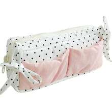 White Snowflake Pattern Pencil Case, Large Capacity Student Pencil Box, Cosmetic Storage Bag, Stationery, Simple And Unique - Multicolor - View 7