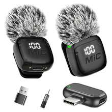 HITOZON Professional Wireless Lavalier Microphone For IPhone/Android, Plug And Play, Intelligent Noise Reduction, Suitable For Video Recording, Vlog And Live Streaming - View 1