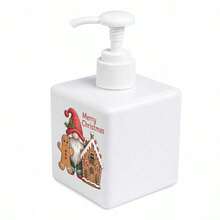 Square Plastic Foam Soap Dispenser Bottle With "Freezin' Season" Winter Christmas Print, Foaming Hand Soap Pump Bottle For Bathroom Countertop Home Decor - Multicolor - View 11