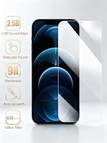 3pcs High Definition Tempered Glass Screen Protector, 9H Hardness Anti-Scratch Anti-Fingerprint Bubble-Free Easy Installation Film, Compatible With IPhone 8/8P/X/XS/XR/XS Max/11/11 Pro/11 Pro Max/12/12 Pro/12 Pro Max/12 Mini/13/13 Pro/13 Pro Max/13 Mini/14/14 Pro/14 Pro Max/14 Plus/15/15 Pro/15 Pro Max/15 Plus/16/16 Pro/16 Pro Max/16 Plus/17/17e/17 Pro/17 Pro Max/18 Pro/18 Pro Max, Phone Screen Protector Accessory - Clear - View 4