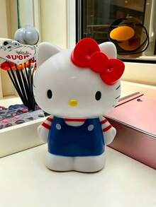 1pc Sanrio Hello Kitty 3D Desktop Pen Holder, Cute Bowknot Decor Desktop Storage Box, Multi-Functional Plastic Storage Rack, Suitable For Makeup Brushes, Pens, Stationery, Small Beauty Products, Vanity, Dorm, Office, Home Decor, Gift For Adults - View 8