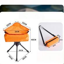 1pc 360° Rotating Folding Triangle Stool, Thickened Frame With Tear-Resistant 600D Oxford Fabric, Heavy Duty Weight Capacity, Stable Center Of Gravity, Anti-Tip, Wide Base For Comfortable Long Sitting, Storage Bag Included, Unisex Outdoor Camping Stool, Suitable For Camping, Fishing, Queuing, Sketching And More, Perfect Holiday Gift - Multicolor - View 17