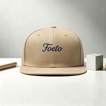 1PC Letter Embroidered Flat Brim Baseball Cap, Adjustable Solid Color Sun Hat, Unisex Casual Streetwear Cap For Outdoor Sports Travel Daily Wear - Multi-color - View 9