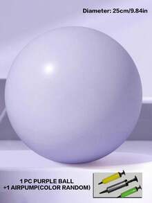 1 PC – Thickened Mini Pilates/Yoga Ball (Fitness Balance Ball); Suitable For Postpartum Abdominal Toning And Core Strength Training; Ideal For Workouts At Home, School, The Gym, Or The Office; Pilates & Yoga Accessory / Inflation Pump Included - Multicolor - View 19