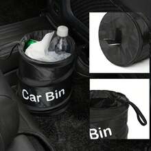 1pc Car Multi-Function Foldable Trash Can, Car Storage Bin, Foldable Garbage Bin, Trash Storage Container, And Practical, Compact And Space-Saving, Keep Car Interior Clean - A - View 5