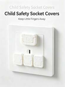 20/10PCS Power Outlet Safety Covers, Prevent Electric Shock, Power Strip Safety Caps - View 3