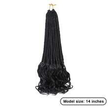 1/6 Pack, Women's Crochet Wig, 14-24 Inch Crochet Braid, Box Braid, French Curl, Pre-Wound Crochet Wig, Short French Curl Crochet Braid, Curled Ends, Hair Extensions, Includes Wig Tools - Multicolor - View 5