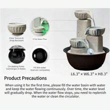 Indoor Water Fountain Decor For Stress Relief And Relaxation, Office Desk, Reception Counter, Cashier Desk, Holiday Gift, Good Luck Zen Yoga Studio - T002 - View 8