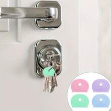 10/5/3/2/1pc Key Caps, Plastic Key Covers, Colorful Key Caps, Suitable For Home Keys, Office, Residential Keys, Key Head Protective Covers, Key Identifiers, Small Key Cap Labels, Easy Identification, Colorful Key Covers, Elastic Key Covers, Silicone Key Covers, Key Identification - Multicolor - View 2