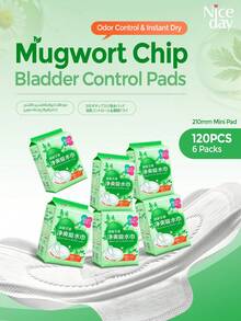 Niceday Light Incontinence Pads For Elderly, Maternity Pads, 210mm, 20pcs/Pack, Absorbs Urine And Menstrual Fluid, Contains Mugwort Plant Extract, Removes Odor, Keeps Intimate Area Cool And Dry, Non-Irritating, Fast Absorption, High Absorbency - 210mm (120pcs/6 Packs) - View 13