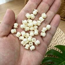 30 hạt hoa tulip nhiều màu, hạt hoa vương miện Hawaii cầu vồng, hạt tulip nhựa và bột san hô tổng hợp, 8*8mm - 30 hạt cườm hình hoa tulip - Xem 11