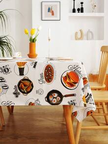 Rectangle PVC Tablecloth Waterproof Spill‑Proof Easy Clean Table Cover Decorative Table Protector For Dining Room Banquet Daily Use - Multicolor - View 4