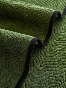 1PC Chenille Solid Color Wave Jacquard Sofa Cushion Seat Pad, All-Season Non-Slip, Pet Scratch-Resistant, Durable & Dustproof, Easy To Maintain, Machine Washable, Sofa Decorative & Protective Cover. - Green - View 7