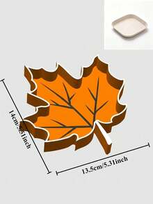 Maple Leaf Shaped Storage Tray, Perfect For Organizing Jewelry, Keys And Small Aromatherapy Items, Also Can Be Used As Decorative Desktop Ornament, Suitable For Living Room Coffee Table, Bedroom Vanity And Entryway Countertop - Multicolor - View 11
