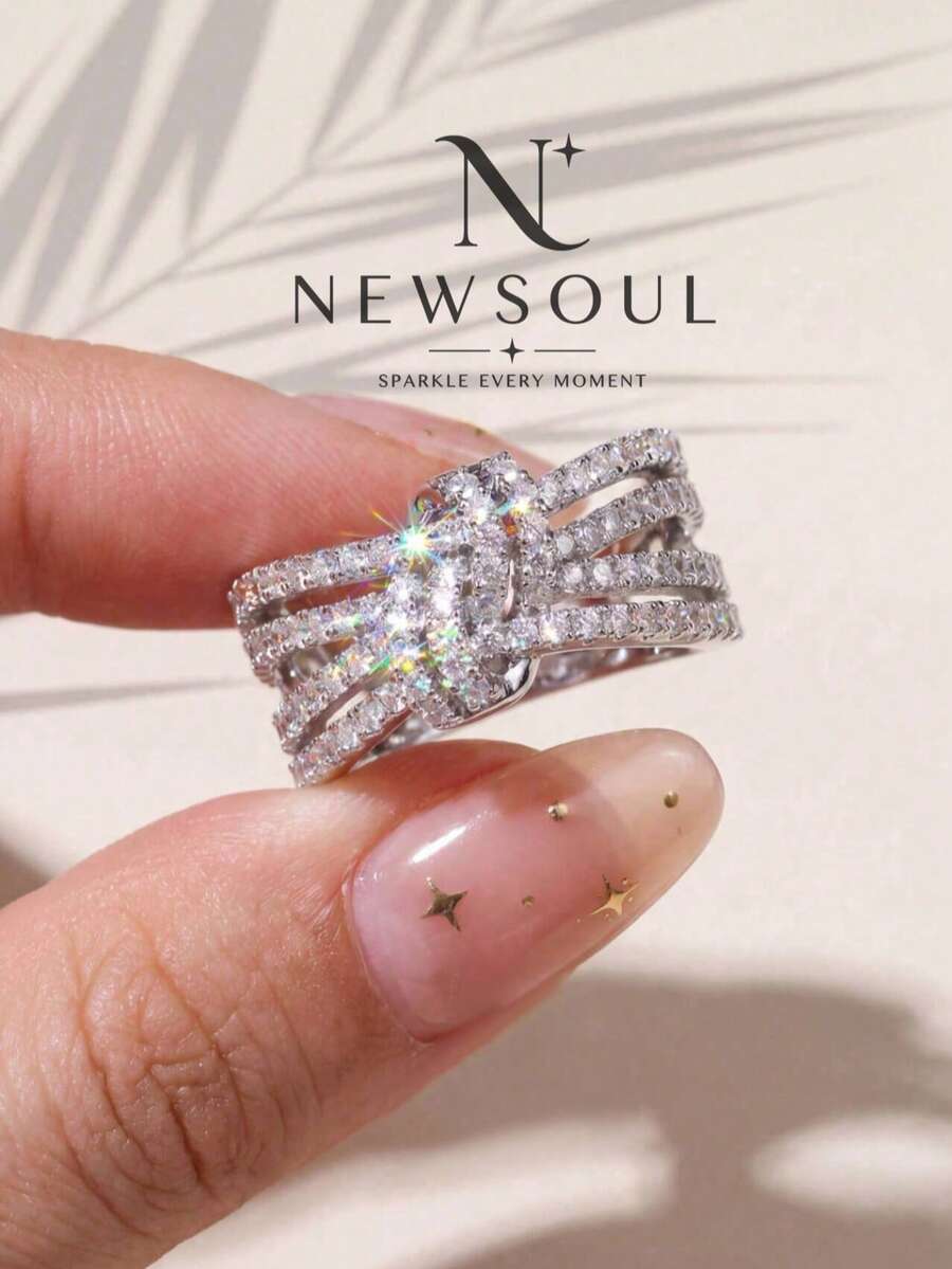 1pc Size S Multi-Layer Bow Ring, Exquisite Women's Jewelry Gift, Suitable For Prom, Party, Birthday, Date Or Daily Wear - Butterfly Ring - View 1