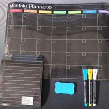 Magnetic Erasable Refrigerator Calendar, Monthly Meal Planner And Today's Menu Whiteboard, 2pcs Refrigerator Blackboard, Suitable For Kitchen Office, Includes 3 Markers And 1 Eraser - View 8