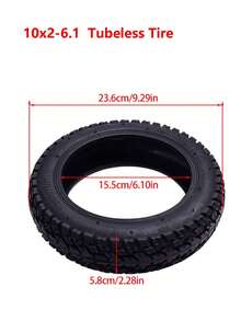 10x2-6.1 Tire Inner Outer Tube With Wheel Hub Compatible With Xiaomi Mijia M365 Series Electric Scooter High Performance Pneumatic Tyre - A - View 2