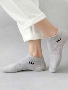 20 Pairs Women Solid Color Boat Socks, Sweet Absorbent Breathable Invisible Socks, Suitable For Daily Wear, Sports, School Style, All Seasons, Random Colors, Optional 1 Pair/10 Pairs/20 Pairs - Multicolor - View 7