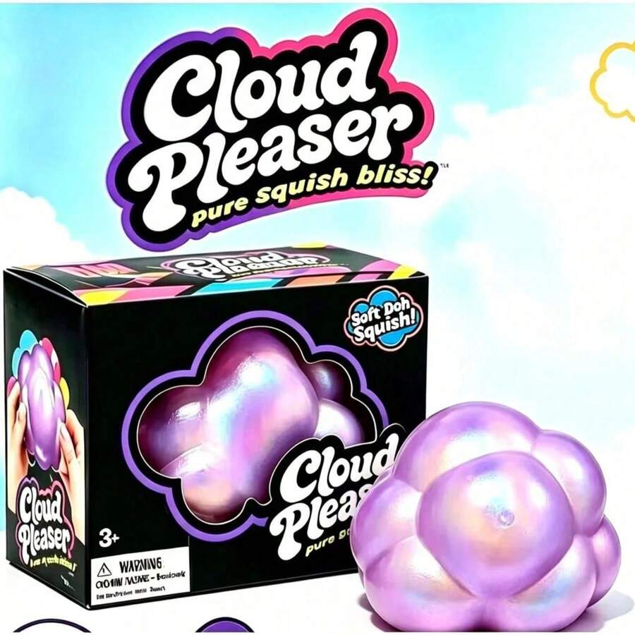 1pc New Hot-Selling Cloud Squishy Stress Relief Toy, Slow Rebound Sensory Fidget Toy, Stress Relief Gift For Major Western Holidays - Multicolor - View 1