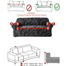1 Buah Sarung Sofa Katun Lembut Kationik Anti Debu dan Anti Hewan Peliharaan, Jacquard Mewah Timbul dengan Pola Daun Besar Minimalis, Nuansa Warna yang Kaya, Tebal, Gaya Musim Gugur/Musim Dingin untuk Sofa 1/2/3/4 Dudukan - MultiWarna - View 13