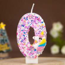 Hasbro شمعة عيد ميلاد يونيكورن برقم مخصص، لوازم حفلات DIY يدوية الصنع، شموع أرقام من 0-9 - أرقام متعددة الألوان - مشاهدة 3