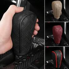 1 Set Of Car Gear Protector Leather Breathable Gear Shift Cover, Gear Lever Cover For Gear Lever Modification, Dust Cover For Gear Shifting, Dust Cover For Gear Shifting, Suitable For Gear Lever And Car Interior Modification - Z - View 2