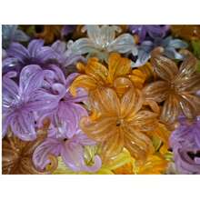 15 pcs Manik Bunga Iris Besar 26 mm, Kerajinan Bunga DIY, Hadiah Kreatif Unik - MultiWarna - View 4