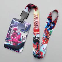 Disney 1 dây đeo thẻ Spider-Man màu xanh và hồng rực rỡ với nhân vật hoạt hình, chất liệu PVC, phù hợp cho thẻ ID và thẻ nhân viên, bao đựng thẻ ID, thiết kế vui nhộn, bền bỉ, phụ kiện Spider-Man cho fan Marvel - Nhiều màu - Xem 9