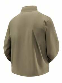 Men's New Autumn/Winter Fashion Casual Fitted Khaki Jacket, Suitable For Daily Commute, Vacation, Gift For Husband/Boyfriend - Khaki - View 4