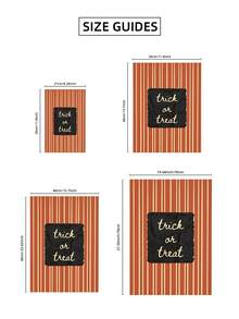 1pc Frameless Striped Halloween Thanksgiving Quote Wall Art Print, Vintage Fall Cozy Decor For Dorm, Bedroom, Party, Back To School Gift, Funky Posters - Multi-color - View 8