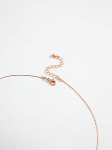 imoli 1pc/Fashion Old Money Exaggerated Style Metal Large Copper Computer Chip Butterfly Shape Tassel Long Necklace Suitable For Women's Daily, Workplace, Commute Outfit Jewelry Gift - 28296-g - View 8