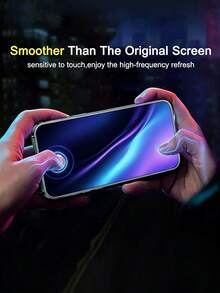 Navigator 2pcs High Definition Tempered Glass Screen Protector, High Hardness, Transparent, Anti-Scratch, Anti-Fall, Waterproof, Compatible With IPhone Duo/18 Pro Max/18 Pro/18/17e/17 Pro Max/17 Pro/17 Air/17/16 Pro Max/16 Pro/16 Plus/16/15 Pro Max/15/14/13/12 And Other Models. - Clear - View 6
