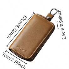 2026 Vintage New Waist-Hanging Key Pouch, Large Capacity Multi-Function Car Zipper Key Case, Universal Portable Accessory - Multicolor - View 5