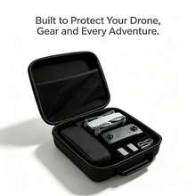 EVA Hard Shell Carrying Case Only, Portable Storage Bag For Mini 3 / Mini 4 Pro Drone, Shock‑Proof Protective Drone & Accessories Not Included - Black - View 7