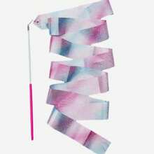 Rhythmic Gymnastics Ribbon, 2/4/6m Dance Streamer Ribbon With Twirling Baton, Glitter Silk Dance Ribbon For Gymnastics, Dance Performance, Training, Practice And Outdoor Activities - Multicolor - View 3