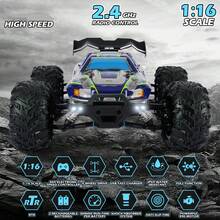 High Speed 4WD RC Off-Road Car, All Terrain 2.4GHz Remote Control Truck, Electric Racing Drift Toy, Perfect Halloween Christmas Easter Holiday Birthday Gift For Teens Kids - Multicolor - View 3