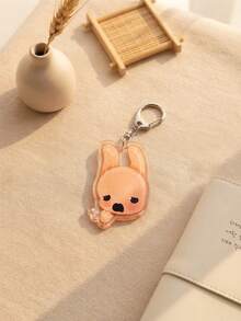 1pc/4pcs Anime Animal Hospital Aesthetic Acrylic Keychains Cartoon Rabbit Character Series Irregular Pattern Pendant, Backpack And Car Key Accessories, Gift For Anime Lovers And Cute Enthusiasts, Back To School, Gift For Bunny Lovers, Anime Lovers - Multicolor - View 8